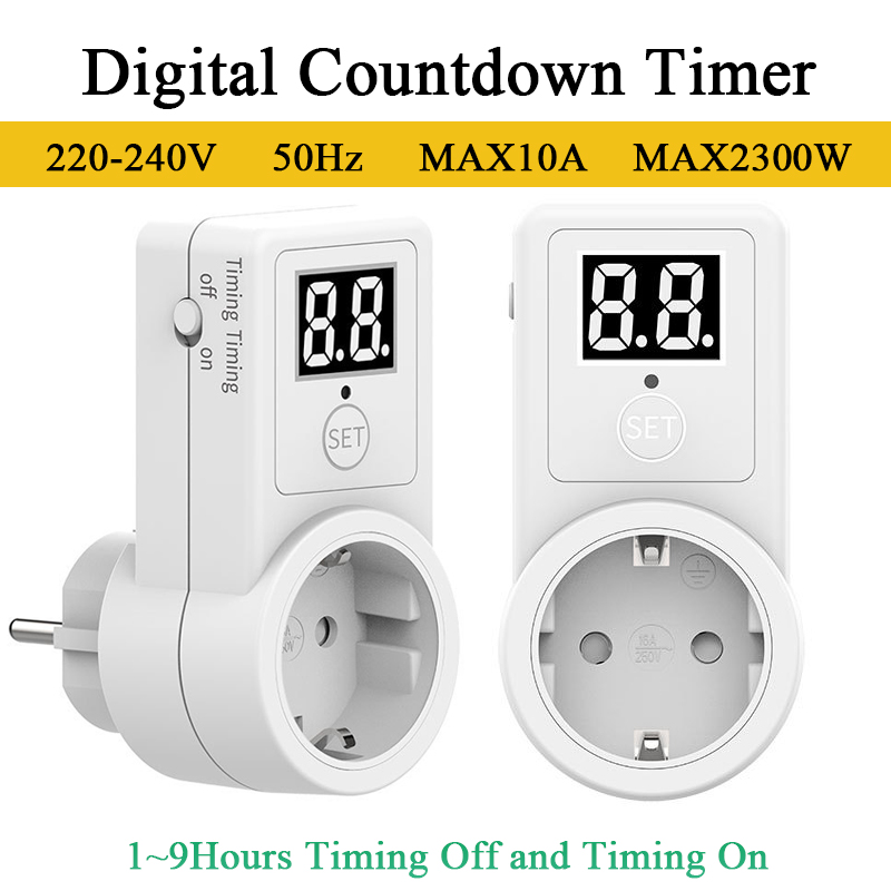 Smart Socket With Timer Countdown - Timer Hitung Mundur Digital Colokan EU