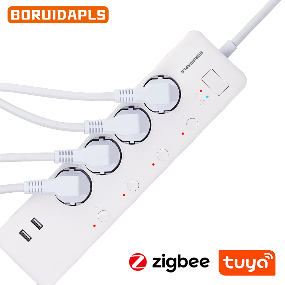 Smart Plug Zigbee 16A - BORUIDAPLS Zigbee Papan Daya Multifungsi 16A