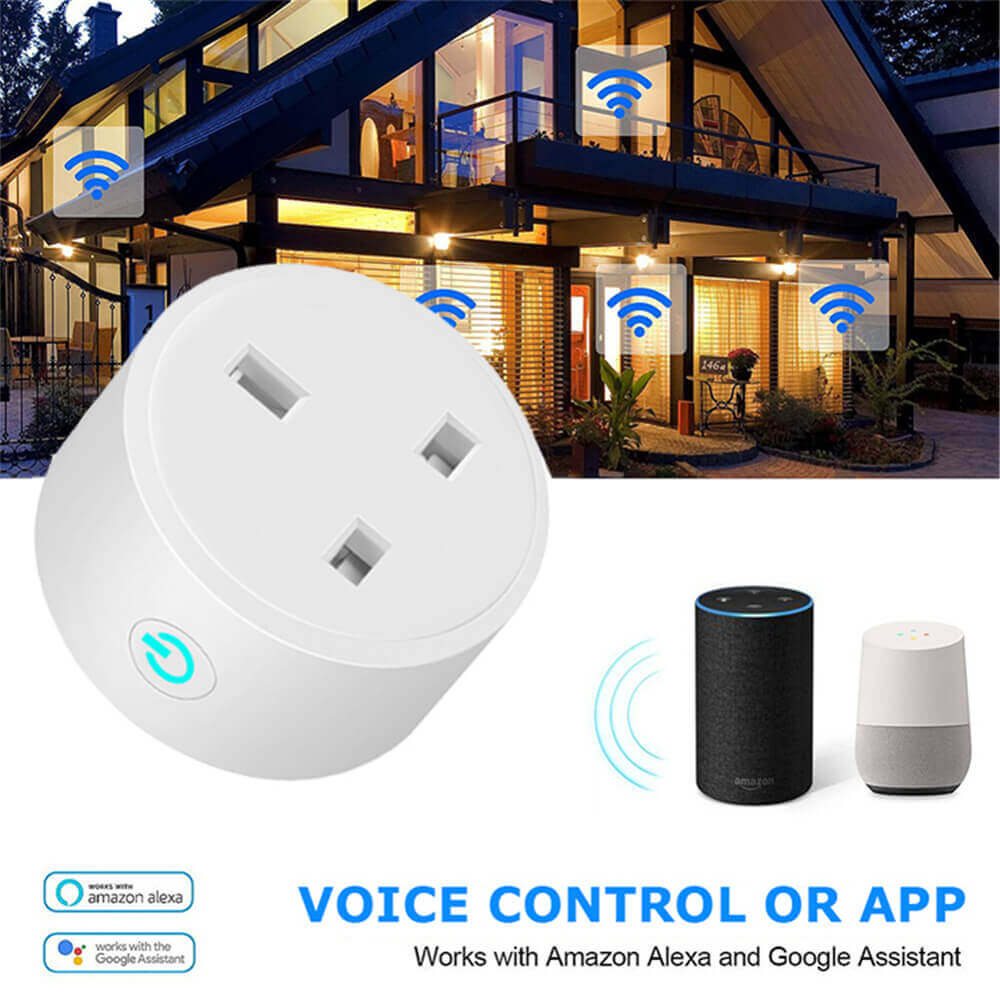 Smart Socket 16A Tuya App - Stopkontak Pintar WiFi 16A UK Plug
