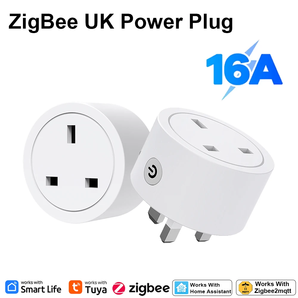 Smart Socket 16A Tuya App - Zigbee Smart Plug 16A Soket UK