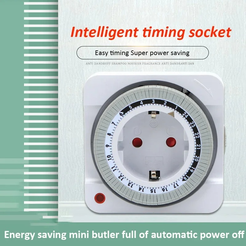 Smart Socket With Timer Countdown - Soket Timer Mekanis 24 Jam dengan