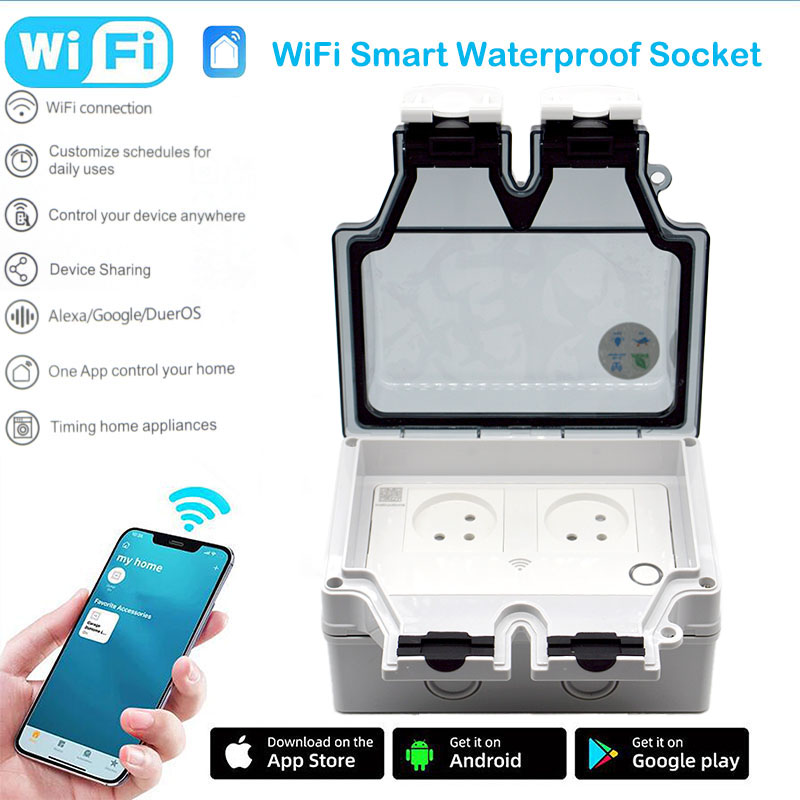 Smart Plug Outdoor Waterproof - Soket Pintar 16A IP66 Tahan Air