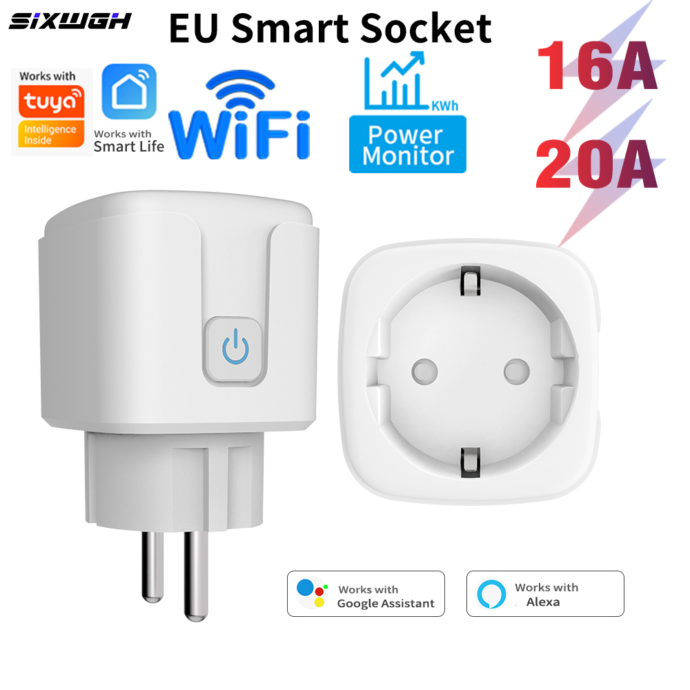 Smart Socket With Timer Countdown - Stop Kontak Pintar WiFi Tuya 20A/16A