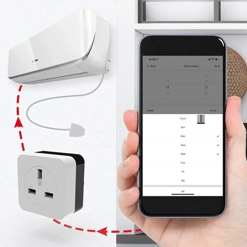 Stopkontak Pintar WiFi Tuya 16 - Smart Socket 16A Tuya App ulasan dan harga