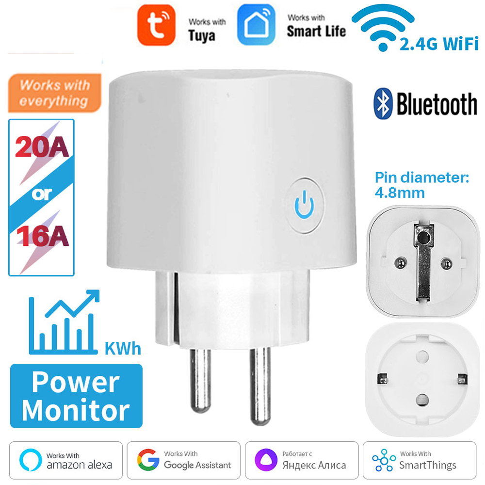Bekerja Dengan TUYA Smart Plug - Smart Plug Energy Monitoring Wifi ulasan dan harga