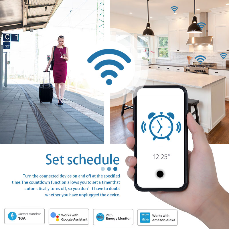 Bekerja Dengan TUYA Smart Plug - Smart Plug Energy Monitoring Wifi ulasan dan harga