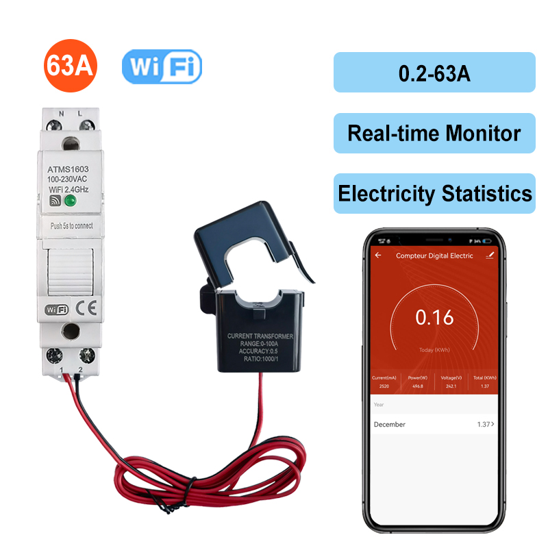 Meteran Energi Digital WiFi Pi - Energy Meter Din Rail Wifi ulasan dan harga