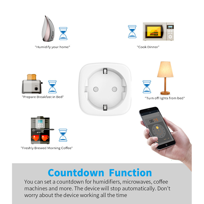 Bekerja dengan Aplikasi Tuya S - Smart Plug Energy Monitoring Wifi ulasan dan harga