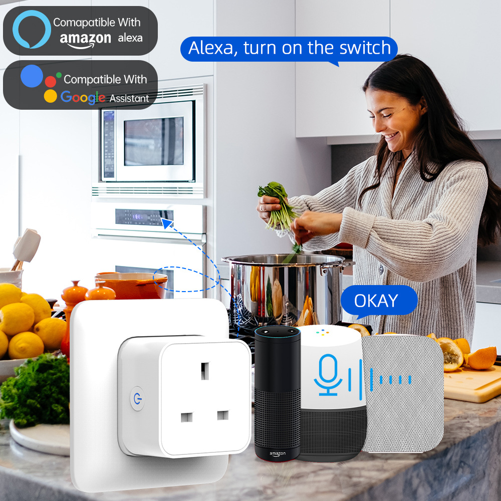 Tuya Smart Socket 16A/20A WiFi - Smart Plug Zigbee 16A ulasan dan harga