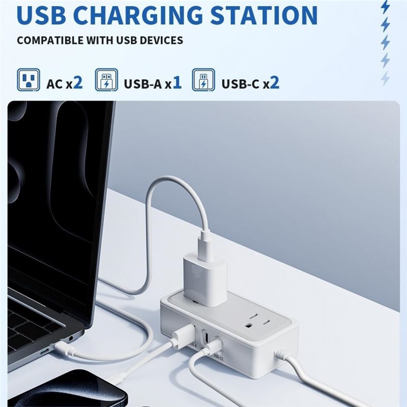 Stop Kontak Listrik US AB41-5- - Smart Plug Surge Protector ulasan dan harga