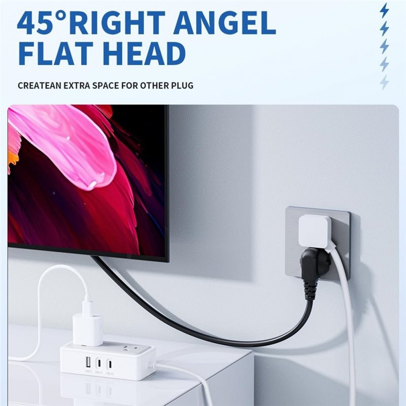 Stop Kontak Listrik US AB41-5- - Smart Plug Surge Protector ulasan dan harga