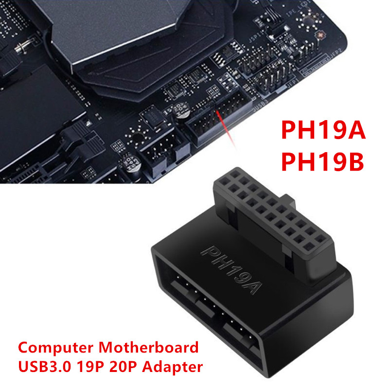 USB 3.0 19/20Pin Adaptor Ekste - Smart Plug Matter Thread ulasan dan harga