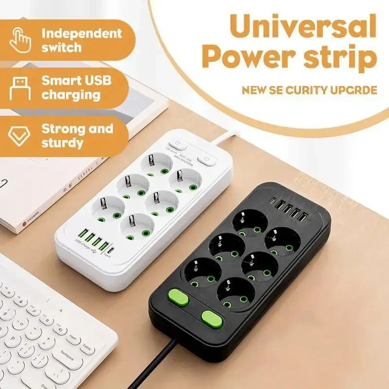Stopkontak AC Steker UE Strip  - Smart Plug Surge Protector ulasan dan harga