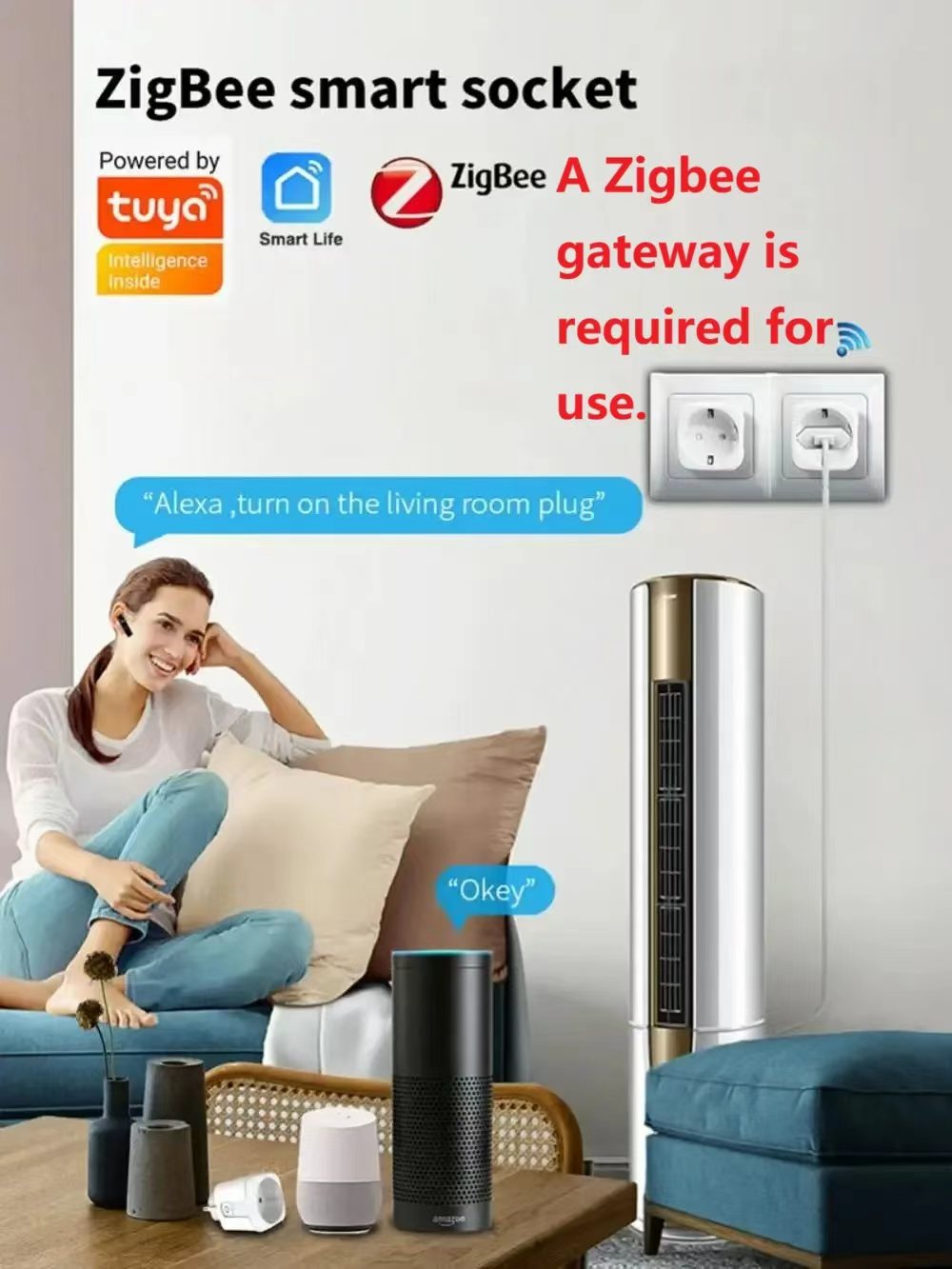 Tuya Zigbee Smart Plug 16A/20A - Smart Plug Zigbee 16A ulasan dan harga