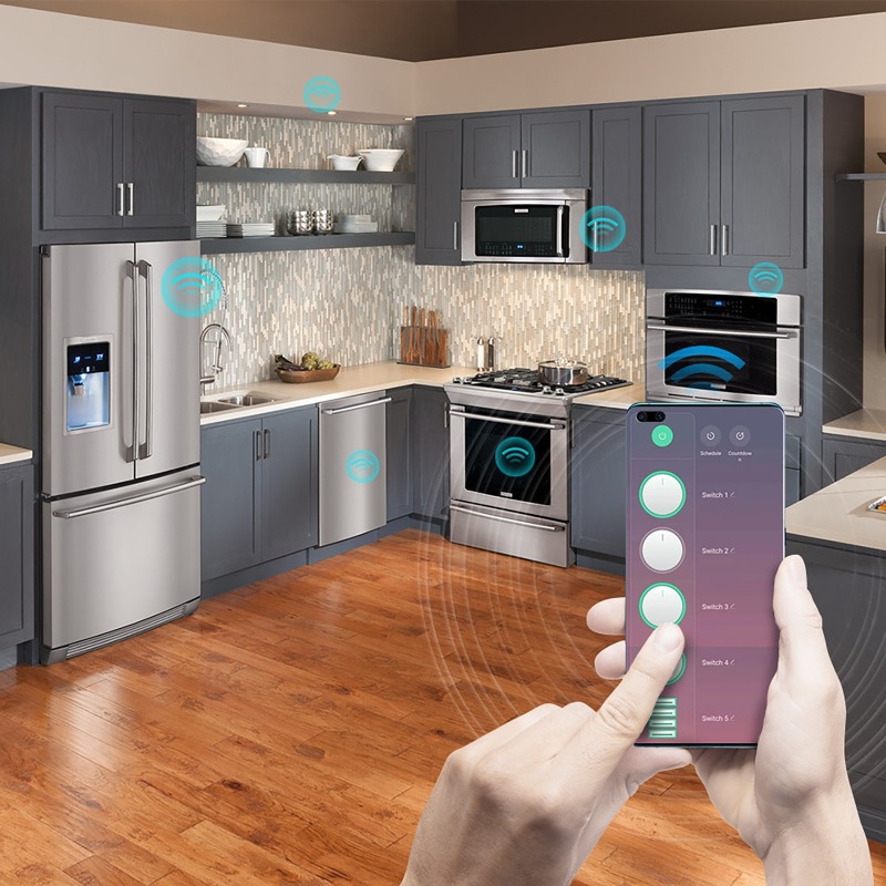 Stop Kontak Pintar WIFI dengan - Smart Power Strip 4 Outlet Usb ulasan dan harga