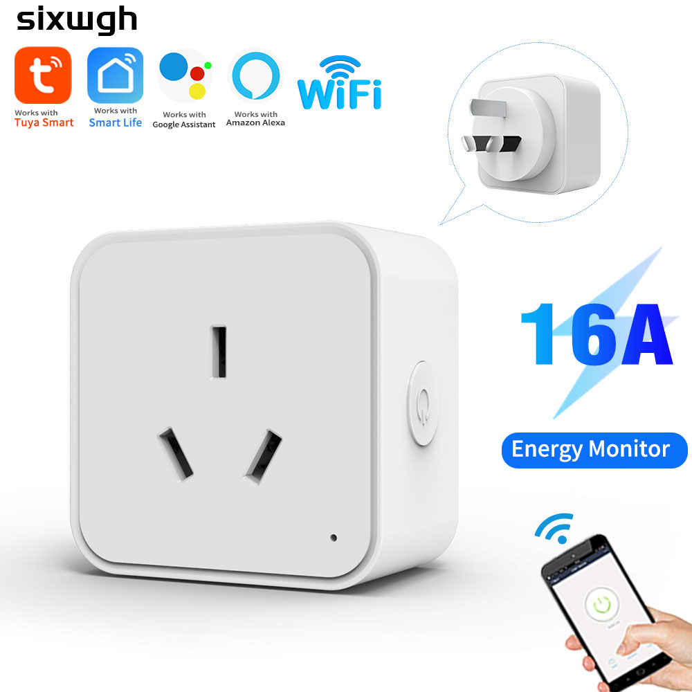 WiFi Tuya AU Standard Smart Pl - Smart Socket With Timer Countdown ulasan dan harga