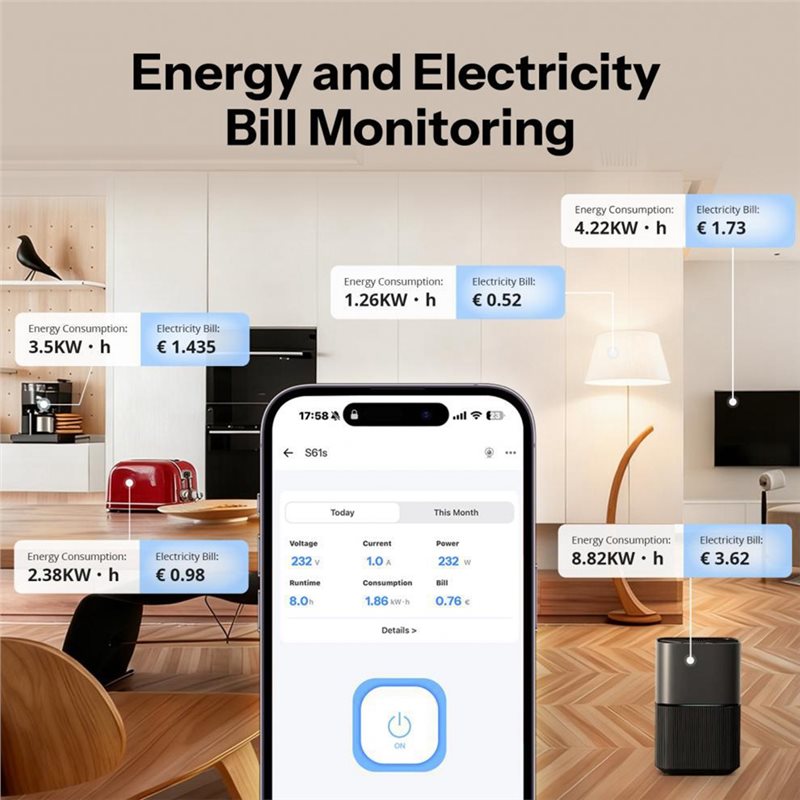 DT51 untuk Matter over WiFi Sm - Smart Plug Energy Monitoring Wifi ulasan dan harga