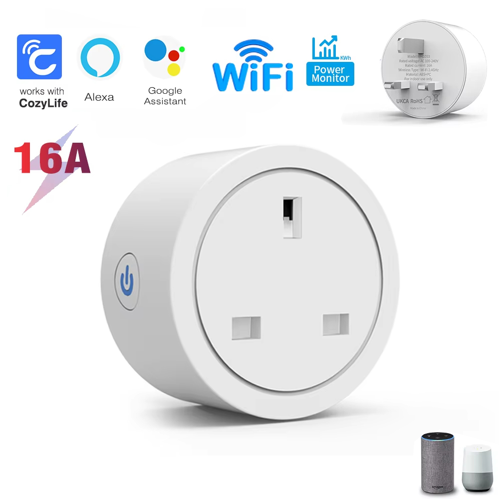 Stop Kontak Pintar WiFi 16A de - Smart Plug Energy Monitoring Wifi ulasan dan harga