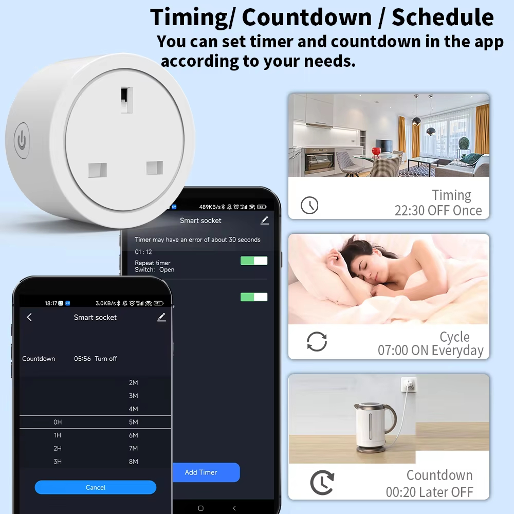 Stop Kontak Pintar WiFi 16A de - Smart Plug Energy Monitoring Wifi ulasan dan harga