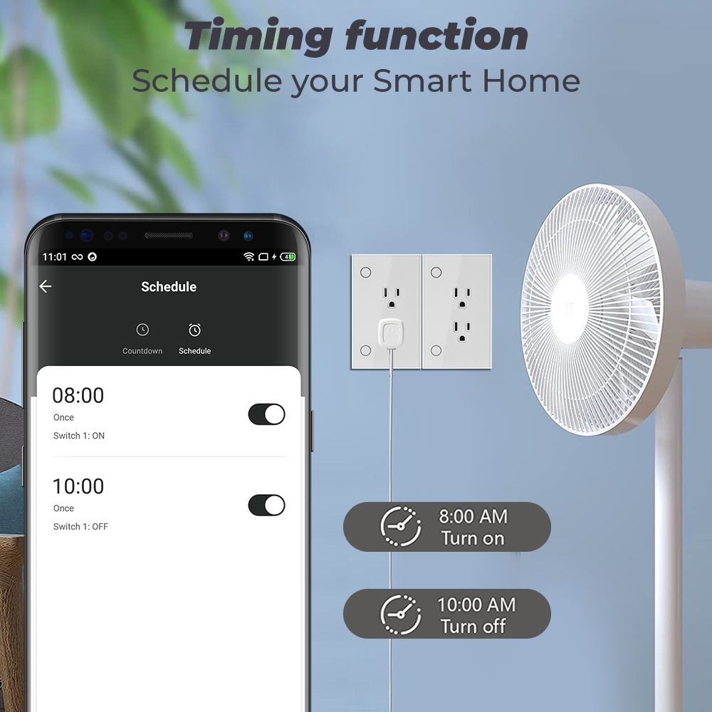 16A Tuya Soket Wifi Soket Us P - Smart Socket 16A Tuya App ulasan dan harga