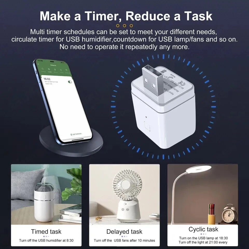 Adaptor USB Cerdas 5V, Adaptor - Smart Plug Mini Alexa Google ulasan dan harga