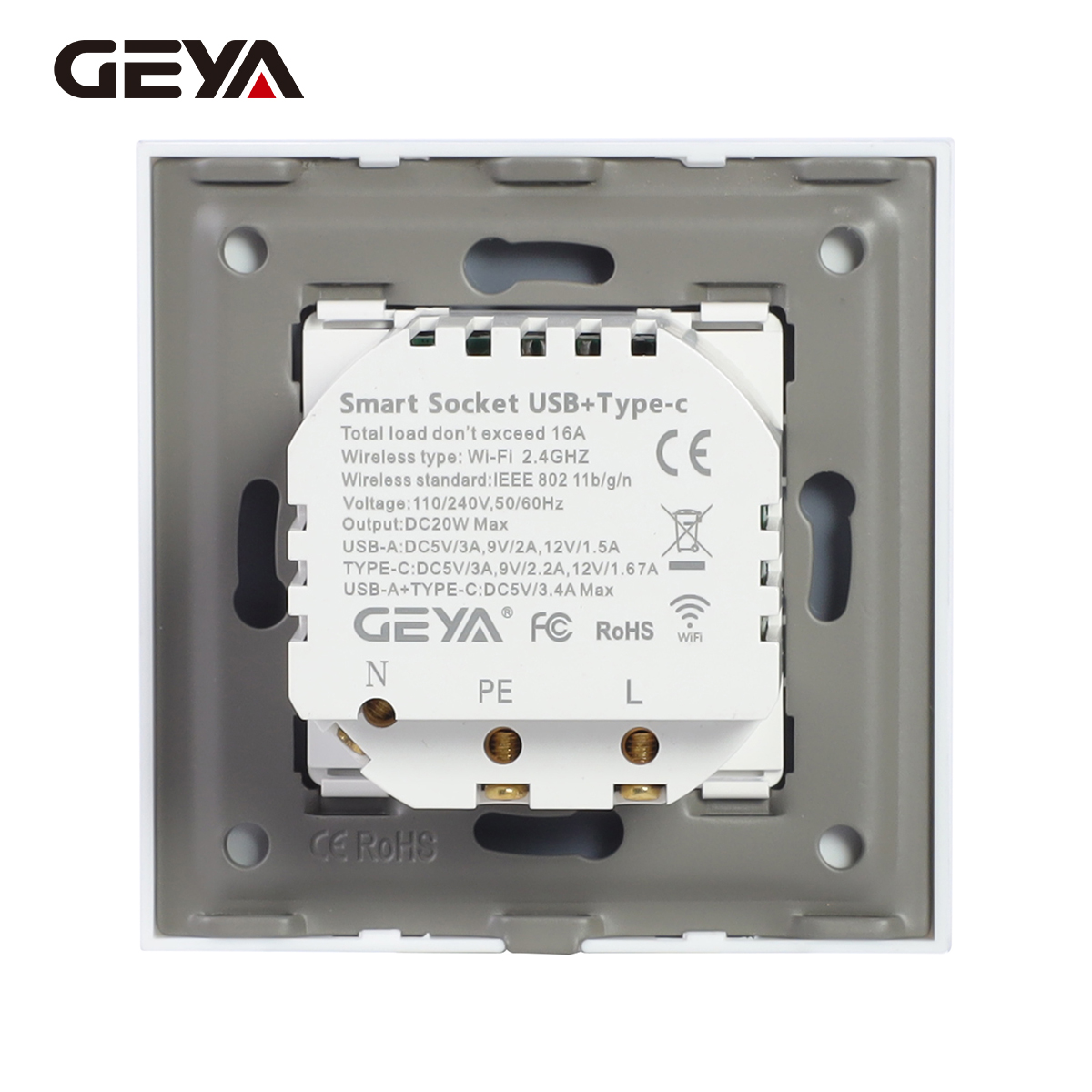 GEYA Wifi EU Socket dengan Ant - Smart Socket 16A Tuya App ulasan dan harga