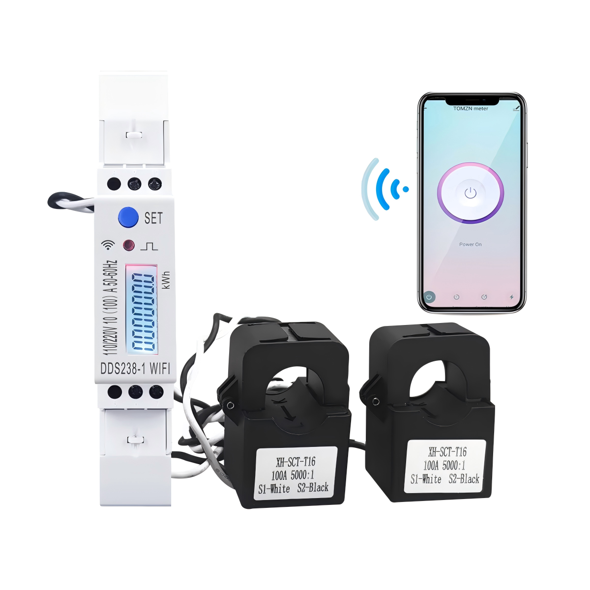 100A Din Rail 18mm 2 Fase 3 Ka - Energy Meter Din Rail Wifi ulasan dan harga
