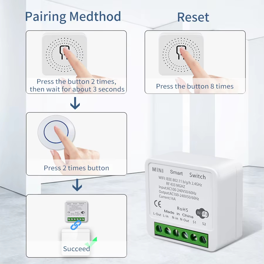 16A/20A RF433Mhz Bekerja denga - Smart Plug Mini Alexa Google ulasan dan harga