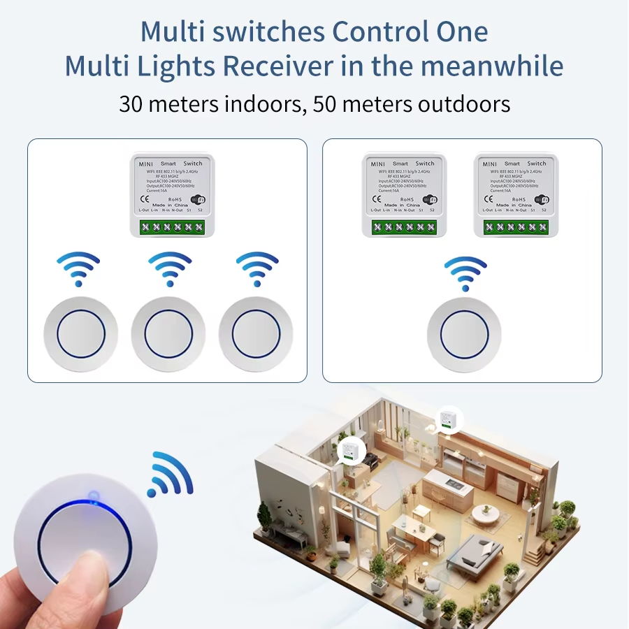 16A/20A RF433Mhz Bekerja denga - Smart Plug Mini Alexa Google ulasan dan harga